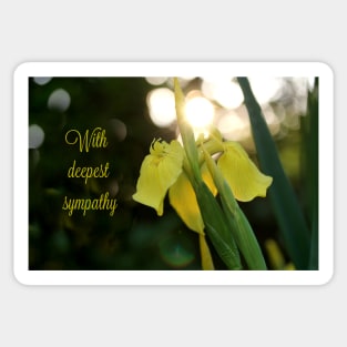 With deepest sympathy Sticker